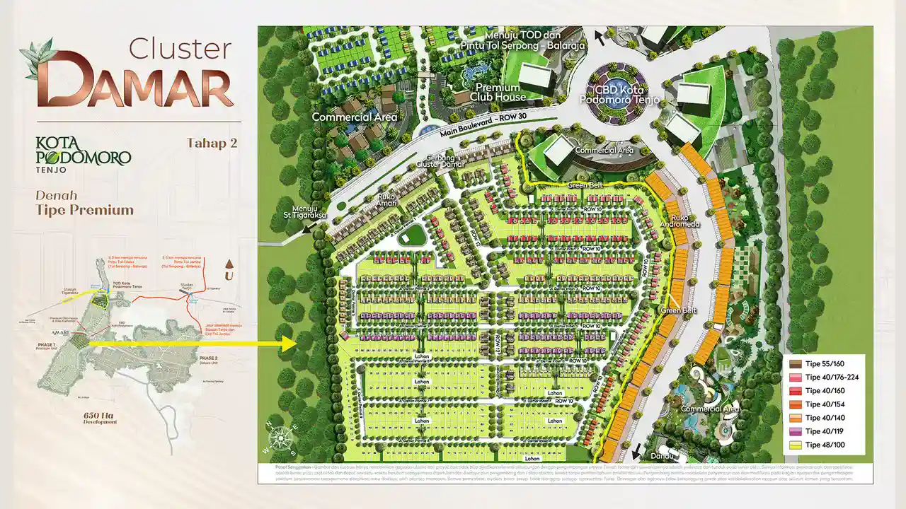 site plan cluster damar tahap 2